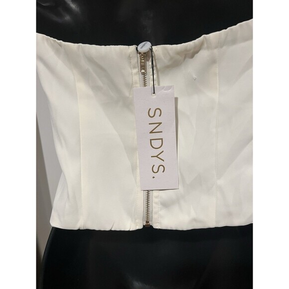 SNDY Roma Top & Pant Set Ivory XS - Picture 7 of 12